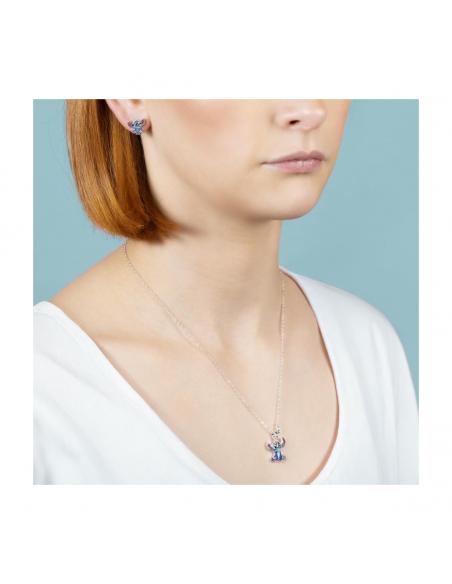 SET COLLAR Y PENDIENTES STITCH BRONCE DISNEY