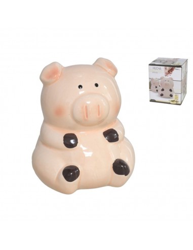 HUCHA CERDITO SENTADO CERÁMICA