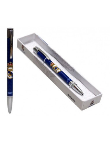 BOLÍGRAFO METÁLICO REAL MADRID AZUL