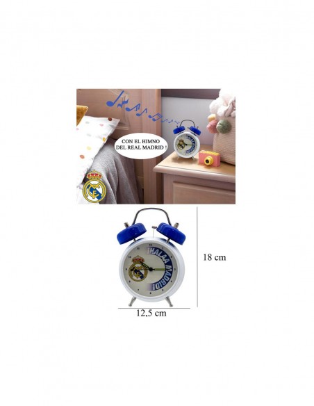 DESPERTADOR REAL MADRID MUSICAL CON HITNO