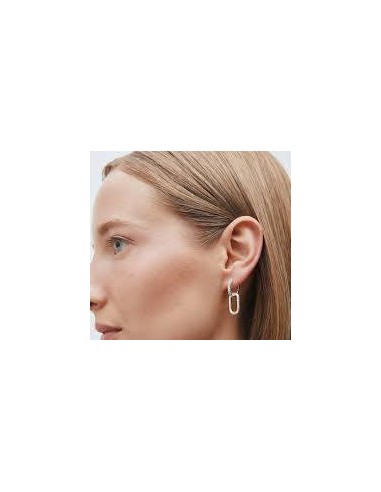 PENDIENTES DE ARO ALARGADO CON...