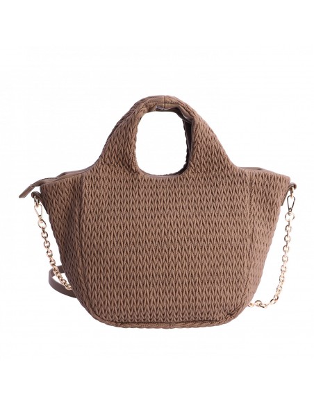 BOLSO DE MANO CON BANDOLERA AMICHI BOMBONERA