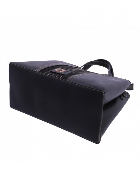 BOLSO DE MANO Y BANDOLERA AMICHI LPOEMA NEGRO