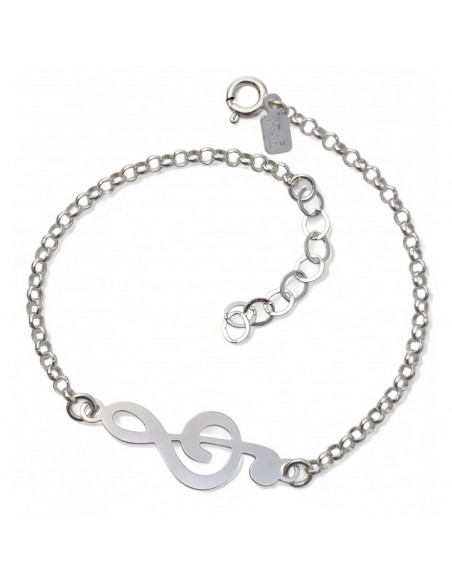 PULSERA PLATA DE LEY 925 CLAVE DE SOL