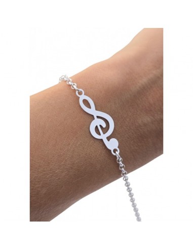 PULSERA PLATA DE LEY 925 CLAVE DE SOL