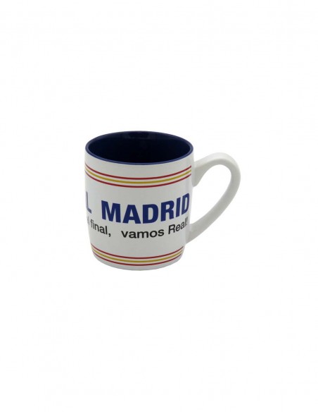 TAZA CERAMICA REAL MADRID BLANCA Y AZUL