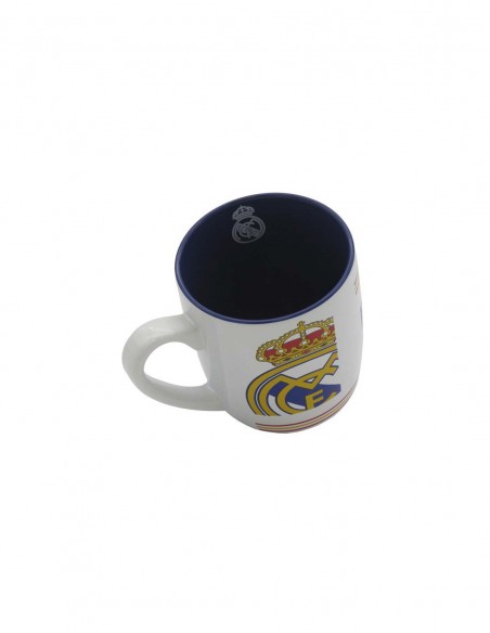 TAZA CERAMICA REAL MADRID BLANCA Y AZUL