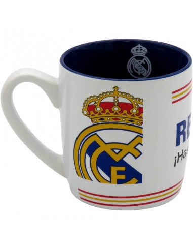 TAZA CERAMICA REAL MADRID BLANCA Y AZUL