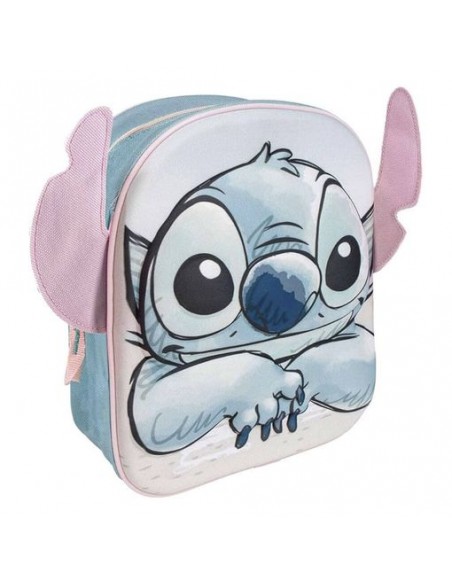 MOCHILA INFANTIL STITCH CON APLICACIONES 3D