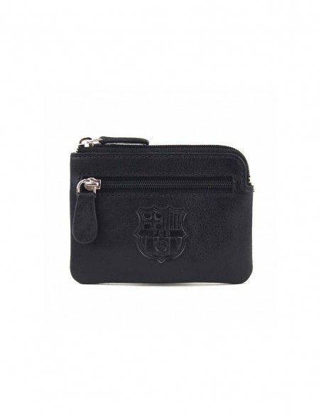MONEDERO DE PIEL FC BARCELONA RAMALLETS NEGRO