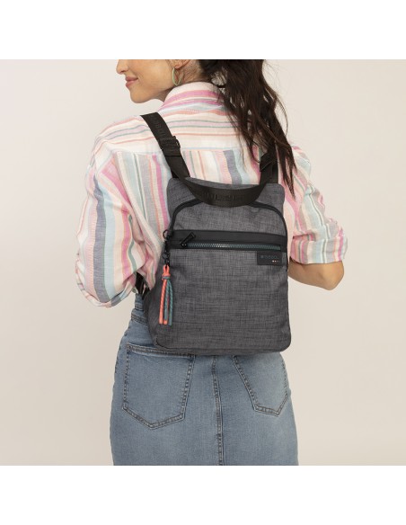 BOLSO MOCHILA ANTIRROBO GABOL SHANI GRIS