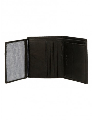 BILLETERO PIEL PEPE JEANS BADGE NEGRO