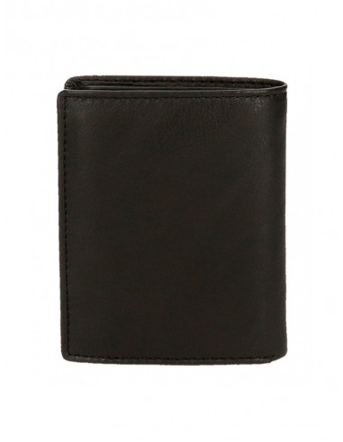 BILLETERO PIEL PEPE JEANS BADGE NEGRO