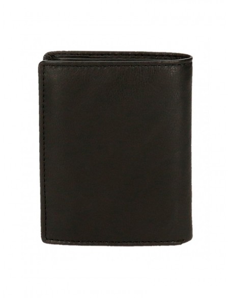 BILLETERO PIEL PEPE JEANS BADGE NEGRO