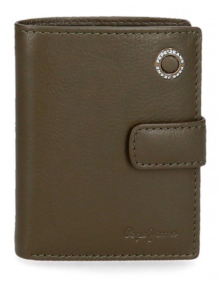 BILLETERO PIEL PEPE JEANS INSIGNIA CAQUI