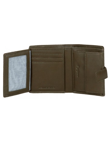 BILLETERO PIEL PEPE JEANS INSIGNIA CAQUI