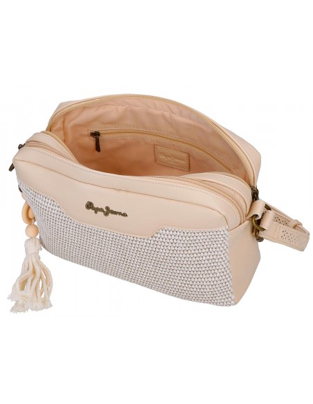 BOLSO BANDOLERA 2C. PEPE JEANS CLARA BEIGE