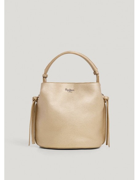 BOLSO BUCKET DE MANO BANDOLERA PEPE JEANS TYLER SCRIPT NEGRO