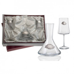 decantador + 2 copas vino...