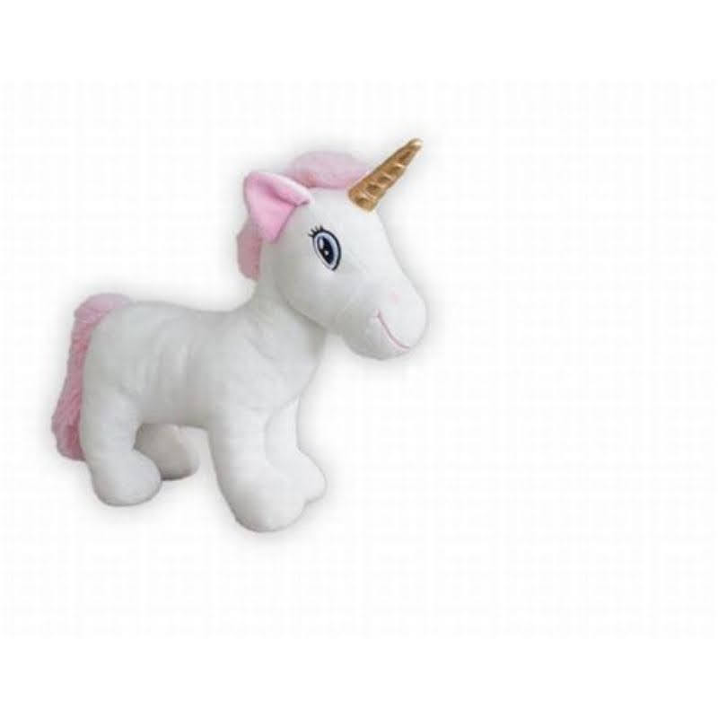 UNICORNIO PELUCHE 19CM BLANCO - ROSA