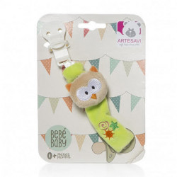 PINZA CHUPETE PELUCHE BUHO...