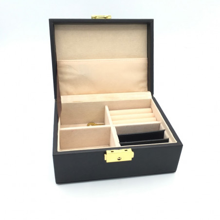 JOYERO POLIPIEL LISO NEGRO