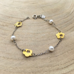 PULSERA PLATA DE LEY- ORO...