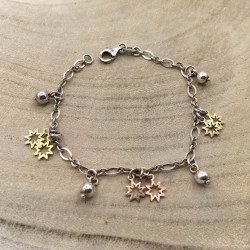 PULSERA PLATA DE LEY- ORO...