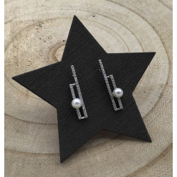 PENDIENTES PLATA LARGO...