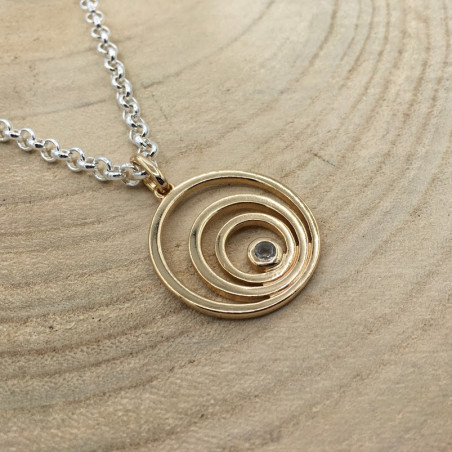 COLLAR ESPIRAL DORADA VIDAL & VIDAL LARGO