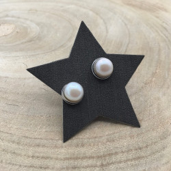 PENDIENTES PLATA PERLA...