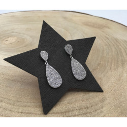 PENDIENTES PLATA LAGRIMA...