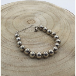 PULSERA PLATA DE LEY BOLAS