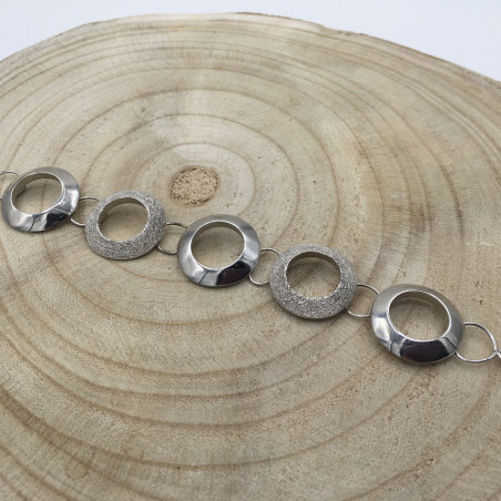 PULSERA OVALOS PLATA DE LEY