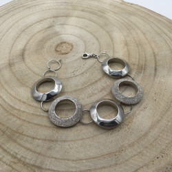 PULSERA OVALOS PLATA DE LEY 2