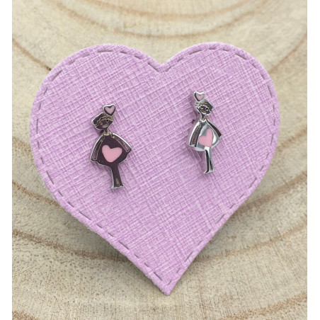 PENDIENTES PLATA AGATHITAS  AGATHA RUIZ DE LA PRADA