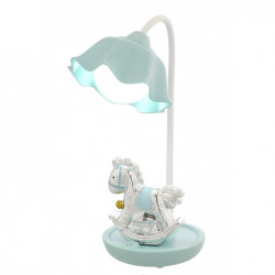 LAMPARA LED CABALLO PLATA...