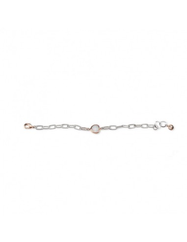 PULSERA PLATEADA CRISTAL MADREPERLA
