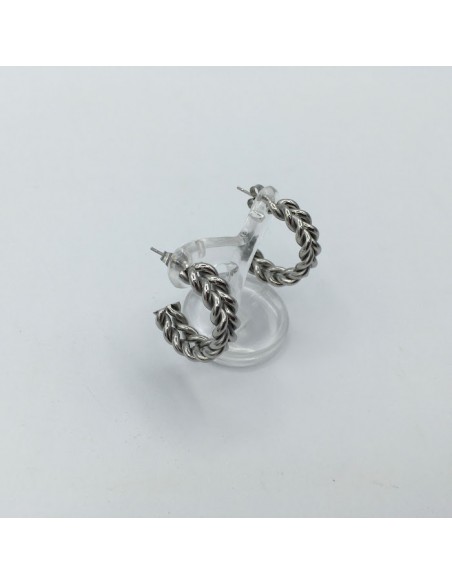 PENDIENTES CRIOLLA 25 TRENZA PERTEGAZ