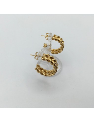 PENDIENTES CRIOLLA 25 TRENZA PERTEGAZ