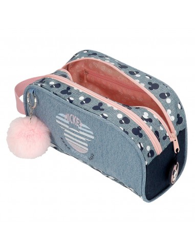 NECESER DOBLE COMPARTIMENTO MICKEY DENIM