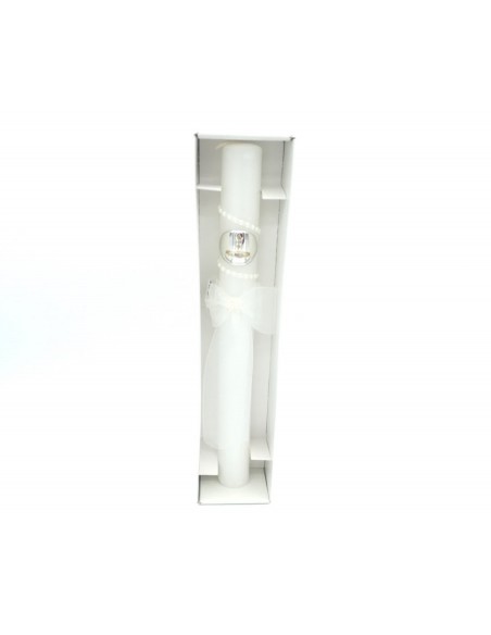 VELA BAUTIZO BLANCA PERLAS