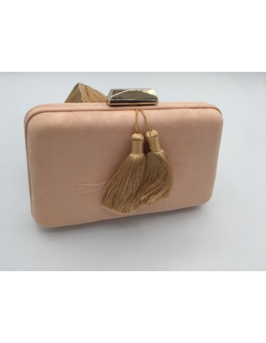 BOLSO DE FIESTA ANTE POMPONES