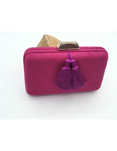 BOLSO DE FIESTA ANTE POMPONES