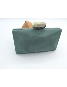 BOLSO DE FIESTA ANTE VERDE
