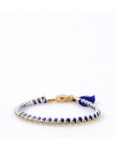 PULSERA HILOS Y BOLAS AGATA...