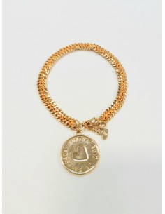 PULSERA HILOS Y MONEDA...