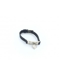 PULSERA PIEL PLACA METAL...