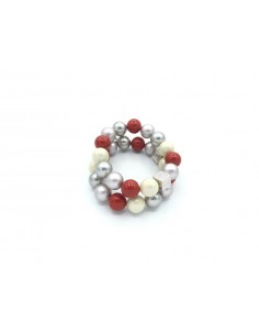 PULSERA PERTGAZ  PIEDRAS DOBLE