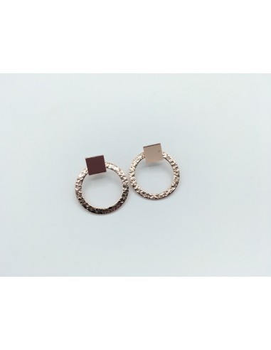 PENDIENTE ORO ROSA MARTE